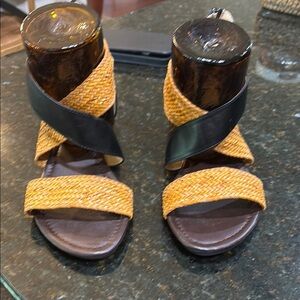 Stylish Black and Tan Women's Sandals